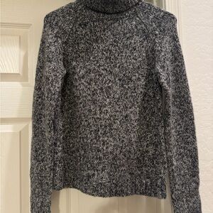 Ann Taylor Flecked Cashmere Turtleneck Sweater Size Small